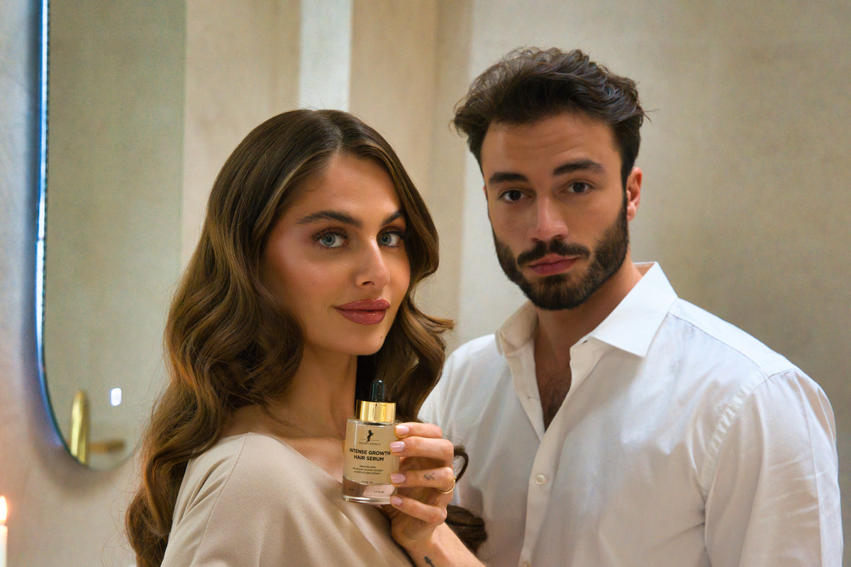 Karim en Nicole met het Intense Growth Hair Serum